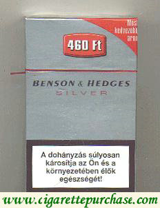 Benson and Hedges Silver cigarette England and Hungary